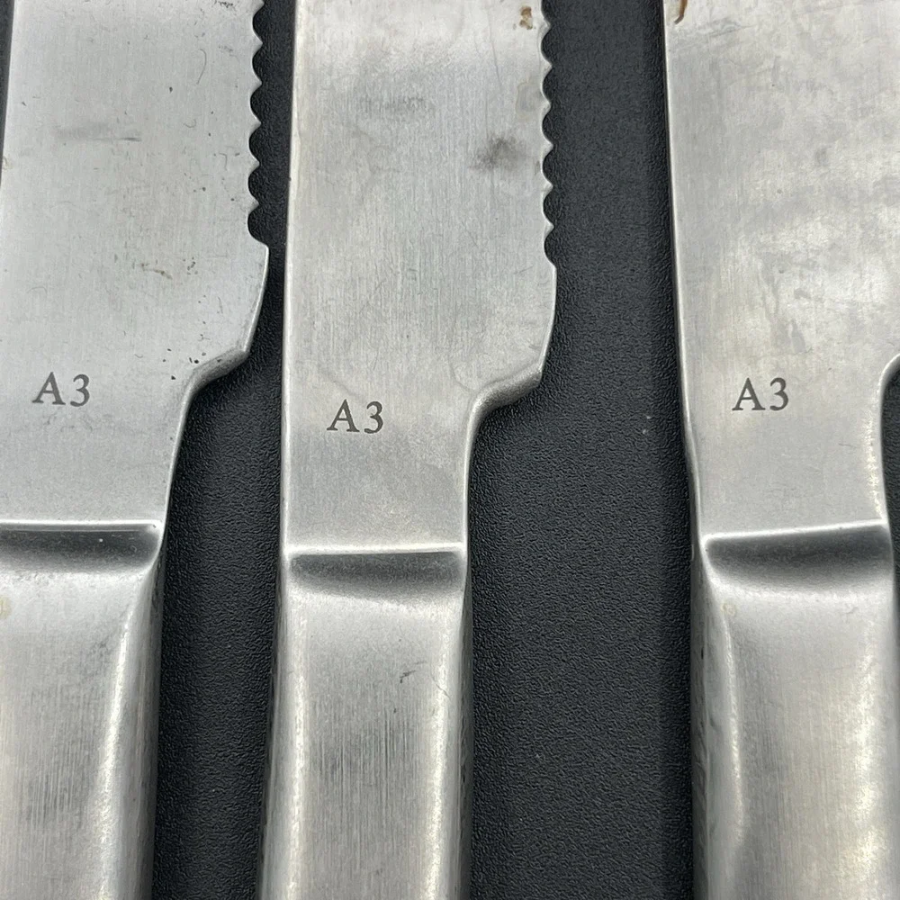 Oneida Performance Collection Stainless Steak Knives Lot 3 Serrated A3